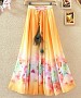 New Latest Orange & Pink Colour Faux Georgette Womens Skirt @ 62% OFF Rs 1113.00 Only FREE Shipping + Extra Discount - Skirts, Buy Skirts Online, Dress, Bottom, Buy Bottom,  online Sabse Sasta in India -  for  - 10533/20160627