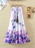 New White & Purple Colour Digital Printed Women's Fancy Skirt- Skirt, Buy Skirt Online, Fancy Skirt, Skirt, Buy Skirt,  online Sabse Sasta in India - Skirts for Women - 10843/20160714
