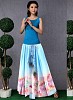 Fabboom Sky Blue Colour Digital Printed Women's Designer Skirt- bottoms, Buy bottoms Online, Skirt, Skirt, Buy Skirt,  online Sabse Sasta in India - Skirts for Women - 10850/20160718