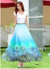 Fabboom New Latest Sky Blue Colour Digital Printed Women's Fancy Skirt- bottoms, Buy bottoms Online, Skirt, Skirt, Buy Skirt,  online Sabse Sasta in India -  for  - 10854/20160718