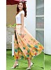 Fabboom Latest Peach Colour Digital Printed Women's Fancy Skirt- bottoms, Buy bottoms Online, Skirt, Skirt, Buy Skirt,  online Sabse Sasta in India -  for  - 10855/20160718