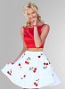 Fabboom New Latest Digital Printed White & Red Fancy Top & Skirt- Top & Skirt, Buy Top & Skirt Online, Fancy Top & Skirt, Fancy Top & Skirt, Buy Fancy Top & Skirt,  online Sabse Sasta in India - Shirts & Tops for Women - 11005/20160819