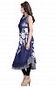 Navy Blue and White Georgette Printed Party Wear Umbrella Style Stitched Designer Kurti For Women @ 42% OFF Rs 679.00 Only FREE Shipping + Extra Discount - kurti, Buy kurti Online, designer kurti, kurta & kurtis, Buy kurta & kurtis,  online Sabse Sasta in India - Kurtas & Kurtis for Women - 11055/20160826