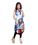 Sky Blue and Pink Georgette Printed Party Wear Umbrella Style Stitched Designer Kurti For Women @ 41% OFF Rs 803.00 Only FREE Shipping + Extra Discount - kurti, Buy kurti Online, designer kurti, kurta & kurtis, Buy kurta & kurtis,  online Sabse Sasta in India - Kurtas & Kurtis for Women - 11058/20160826