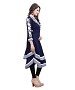 Navy Blue and White Georgette Embroidered Party Wear Umbrella Style Stitched Designer Kurti For Women @ 40% OFF Rs 864.00 Only FREE Shipping + Extra Discount - kurti, Buy kurti Online, designer kurti, kurta & kurtis, Buy kurta & kurtis,  online Sabse Sasta in India - Kurtas & Kurtis for Women - 11059/20160826