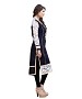Navy Blue and White Chanderi Embroidered Party Wear A-line Style Stitched Designer Kurti For Women @ 42% OFF Rs 741.00 Only FREE Shipping + Extra Discount - kurti, Buy kurti Online, designer kurti, kurta & kurtis, Buy kurta & kurtis,  online Sabse Sasta in India - Kurtas & Kurtis for Women - 11060/20160826