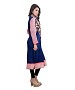 Navy Blue and Pink Chanderi Embroidered Party Wear A-line Style Stitched Designer Kurti For Women @ 41% OFF Rs 803.00 Only FREE Shipping + Extra Discount - kurti, Buy kurti Online, designer kurti, kurta & kurtis, Buy kurta & kurtis,  online Sabse Sasta in India -  for  - 11061/20160826