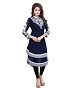 Navy Blue and White Georgette Embroidered Party Wear Umbrella Style Stitched Designer Kurti For Women @ 40% OFF Rs 864.00 Only FREE Shipping + Extra Discount - kurti, Buy kurti Online, designer kurti, kurta & kurtis, Buy kurta & kurtis,  online Sabse Sasta in India -  for  - 11059/20160826