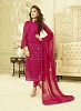Designer Magenta Chiffon Dress Material- Top,Bottom, Buy Top,Bottom Online, Dupatta, Inner, Buy Inner,  online Sabse Sasta in India - Palazzo Pants for Women - 9215/20160518