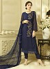 New Dark Blue Designer Dress Material- Top,Bottom, Buy Top,Bottom Online, Dupatta, Inner, Buy Inner,  online Sabse Sasta in India - Palazzo Pants for Women - 9220/20160518