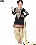 1501_latest cream & black colour patiyala suit- dress material, Buy dress material Online, salwar suit, anarkali, Buy anarkali,  online Sabse Sasta in India -  for  - 4401/20151104