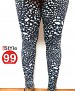 Modern Stretchable Legging with Ankle Zipper - Black Print @ 59% OFF Rs 360.00 Only FREE Shipping + Extra Discount - Online Shopping, Buy Online Shopping Online, Online Shopping,  online Sabse Sasta in India - Leggings for Women - 1340/20150414