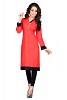 Red Heavy Rayon Cotton Plain Casual Kurti @ 31% OFF Rs 494.00 Only FREE Shipping + Extra Discount - Heavy Rayon Cotton, Buy Heavy Rayon Cotton Online, stitched Kurti, Plain Casual Kurti for womens, Buy Plain Casual Kurti for womens,  online Sabse Sasta in India - Kurtas & Kurtis for Women - 5913/20160111