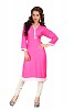Pink Heavy Rayon Cotton Plain Casual Kurti @ 31% OFF Rs 494.00 Only FREE Shipping + Extra Discount - Heavy Rayon Cotton, Buy Heavy Rayon Cotton Online, stitched Kurti, Plain Casual Kurti for womens, Buy Plain Casual Kurti for womens,  online Sabse Sasta in India - Kurtas & Kurtis for Women - 5915/20160111