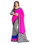 Georgette Printed Pink Saree @ 54% OFF Rs 864.00 Only FREE Shipping + Extra Discount -  online Sabse Sasta in India - Sarees for Women - 10165/20160610