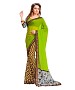 Georgette Printed Green Saree @ 54% OFF Rs 864.00 Only FREE Shipping + Extra Discount -  online Sabse Sasta in India - Sarees for Women - 10169/20160610