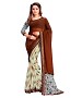 Georgette Printed Brown Saree @ 54% OFF Rs 864.00 Only FREE Shipping + Extra Discount -  online Sabse Sasta in India - Sarees for Women - 10167/20160610