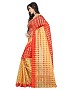 Cotton Silk Plain Red Saree @ 71% OFF Rs 308.00 Only FREE Shipping + Extra Discount -  online Sabse Sasta in India - Sarees for Women - 10163/20160610