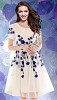 Designer White & Blue Colour Semi Stitched Western Wear @ 59% OFF Rs 988.00 Only FREE Shipping + Extra Discount - Kurta, Buy Kurta Online, Kurti, Tunic, Buy Tunic,  online Sabse Sasta in India - Tunic for Women - 10459/20160627