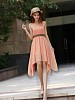 Designer Peach Colour Semi Stitched Western Wear- Western Dress, Buy Western Dress Online, tunic, western top, Buy western top,  online Sabse Sasta in India -  for  - 10009/20160521