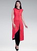 Fabboom Fancy Beautiful Red Colour Designer Stitched Cotton Kurti- kurti, Buy kurti Online, for women, designer, Buy designer,  online Sabse Sasta in India - Kurtas & Kurtis for Women - 10820/20160707