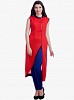 Fabboom Fancy Beautiful Red Colour Designer Stitched Cotton Kurti- kurti, Buy kurti Online, designer, for women, Buy for women,  online Sabse Sasta in India - Kurtas & Kurtis for Women - 10821/20160707