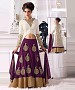 PURPLE WITH HEAVY PESLY DESIGNER  LEHENGA @ 74% OFF Rs 2201.00 Only FREE Shipping + Extra Discount -  online Sabse Sasta in India - Lehengas for Women - 10132/20160528