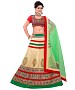 AWESOME Cream  COLLECTION LEHENGA @ 74% OFF Rs 1657.00 Only FREE Shipping + Extra Discount -  online Sabse Sasta in India -  for  - 10115/20160528