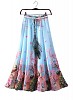 Layroz Blue and Pink Faux Geogette Digital Printed Exclusive Skirt For Women's- Printed Skirt, Buy Printed Skirt Online, Letest Skirt, Skirt, Buy Skirt,  online Sabse Sasta in India - Skirts for Women - 10881/20160721