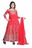 Embroidered Red Salwar Suits Dress Material @ 50% OFF Rs 897.00 Only FREE Shipping + Extra Discount - Georgette Suit, Buy Georgette Suit Online, unstich Suit, Party Wear Suit, Buy Party Wear Suit,  online Sabse Sasta in India - Salwar Suit for Women - 5926/20160111
