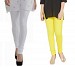 Cotton White and Light Yellow Color Leggings Combo @ 31% OFF Rs 407.00 Only FREE Shipping + Extra Discount - Stylish legging, Buy Stylish legging Online, simple legging, Combo Deal, Buy Combo Deal,  online Sabse Sasta in India - Leggings for Women - 7024/20160318