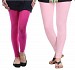 Cotton Pink and Light Pink Color Leggings Combo @ 31% OFF Rs 407.00 Only FREE Shipping + Extra Discount -  online Sabse Sasta in India - Leggings for Women - 7079/20160318