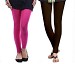 Cotton Pink and Dark Brown Color Leggings Combo @ 31% OFF Rs 407.00 Only FREE Shipping + Extra Discount -  online Sabse Sasta in India - Leggings for Women - 7082/20160318