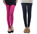 Cotton Pink and Dark Blue Color Leggings Combo @ 31% OFF Rs 407.00 Only FREE Shipping + Extra Discount -  online Sabse Sasta in India - Leggings for Women - 7083/20160318