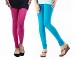 Cotton Pink and Sky Blue Color Leggings Combo @ 31% OFF Rs 407.00 Only FREE Shipping + Extra Discount -  online Sabse Sasta in India - Leggings for Women - 7085/20160318