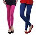 Cotton Pink and Royal Blue Color Leggings Combo @ 31% OFF Rs 407.00 Only FREE Shipping + Extra Discount - Stylish legging, Buy Stylish legging Online, simple legging, Combo Deal, Buy Combo Deal,  online Sabse Sasta in India - Leggings for Women - 7087/20160318