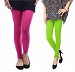 Cotton Pink and Parrot Green Color Leggings Combo @ 31% OFF Rs 407.00 Only FREE Shipping + Extra Discount - Stylish legging, Buy Stylish legging Online, simple legging, Combo Deal, Buy Combo Deal,  online Sabse Sasta in India - Combo Offer for Women - 7091/20160318