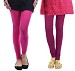 Cotton Pink and Dark Pink Color Leggings Combo @ 31% OFF Rs 407.00 Only FREE Shipping + Extra Discount - Stylish legging, Buy Stylish legging Online, simple legging, Combo Deal, Buy Combo Deal,  online Sabse Sasta in India - Leggings for Women - 7092/20160318