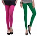 Cotton Pink and Dark Green Color Leggings Combo @ 31% OFF Rs 407.00 Only FREE Shipping + Extra Discount - Stylish legging, Buy Stylish legging Online, simple legging, Combo Deal, Buy Combo Deal,  online Sabse Sasta in India - Leggings for Women - 7096/20160318
