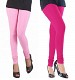Cotton Light Pink and Pink Color Leggings Combo @ 31% OFF Rs 407.00 Only FREE Shipping + Extra Discount - Stylish legging, Buy Stylish legging Online, simple legging, Combo Deal, Buy Combo Deal,  online Sabse Sasta in India - Leggings for Women - 7109/20160318