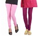Cotton Light Pink and Drak Pink Color Leggings Combo @ 31% OFF Rs 407.00 Only FREE Shipping + Extra Discount - Stylish legging, Buy Stylish legging Online, simple legging, Combo Deal, Buy Combo Deal,  online Sabse Sasta in India - Leggings for Women - 7112/20160318