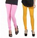 Cotton Light Pink and Yellow Color Leggings Combo @ 31% OFF Rs 407.00 Only FREE Shipping + Extra Discount - Stylish legging, Buy Stylish legging Online, simple legging, Combo Deal, Buy Combo Deal,  online Sabse Sasta in India - Leggings for Women - 7118/20160318