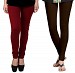Cotton Brown and Dark Brown Color Leggings Combo @ 31% OFF Rs 407.00 Only FREE Shipping + Extra Discount - Stylish legging, Buy Stylish legging Online, simple legging, Combo Deal, Buy Combo Deal,  online Sabse Sasta in India - Leggings for Women - 7139/20160318