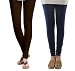 Cotton Dark Brown and Dark Blue Color Leggings Combo @ 31% OFF Rs 407.00 Only FREE Shipping + Extra Discount - Stylish legging, Buy Stylish legging Online, simple legging, Combo Deal, Buy Combo Deal,  online Sabse Sasta in India - Leggings for Women - 7157/20160318