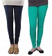 Cotton Dark Blue and Rama Green Color Leggings Combo @ 31% OFF Rs 407.00 Only FREE Shipping + Extra Discount - Stylish legging, Buy Stylish legging Online, simple legging, Combo Deal, Buy Combo Deal,  online Sabse Sasta in India - Leggings for Women - 7174/20160318