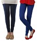 Cotton Dark Blue and Royal Blue Color Leggings Combo @ 31% OFF Rs 407.00 Only FREE Shipping + Extra Discount - Stylish legging, Buy Stylish legging Online, simple legging, Combo Deal, Buy Combo Deal,  online Sabse Sasta in India - Leggings for Women - 7177/20160318