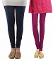 Cotton Dark Blue and Dark Pink Color Leggings Combo @ 31% OFF Rs 407.00 Only FREE Shipping + Extra Discount - Stylish legging, Buy Stylish legging Online, simple legging, Combo Deal, Buy Combo Deal,  online Sabse Sasta in India - Leggings for Women - 7182/20160318