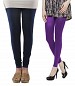 Cotton Dark Blue and Purple Color Leggings Combo @ 31% OFF Rs 407.00 Only FREE Shipping + Extra Discount - Stylish legging, Buy Stylish legging Online, simple legging, Combo Deal, Buy Combo Deal,  online Sabse Sasta in India - Combo Offer for Women - 7184/20160318