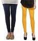Cotton Dark Blue and Yellow Color Leggings Combo @ 31% OFF Rs 407.00 Only FREE Shipping + Extra Discount - Stylish legging, Buy Stylish legging Online, simple legging, Combo Deal, Buy Combo Deal,  online Sabse Sasta in India - Leggings for Women - 7188/20160318