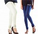 Cotton Off White and Blue Color Leggings Combo @ 31% OFF Rs 407.00 Only FREE Shipping + Extra Discount - Stylish legging, Buy Stylish legging Online, simple legging, Combo Deal, Buy Combo Deal,  online Sabse Sasta in India - Leggings for Women - 7056/20160318